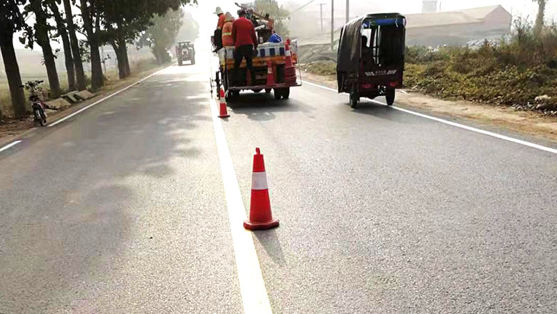 冷漆標(biāo)線涂料施工厚度不足？專業(yè)補救方案來了