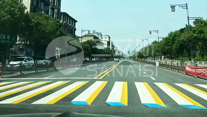 冷漆標(biāo)線施工-39