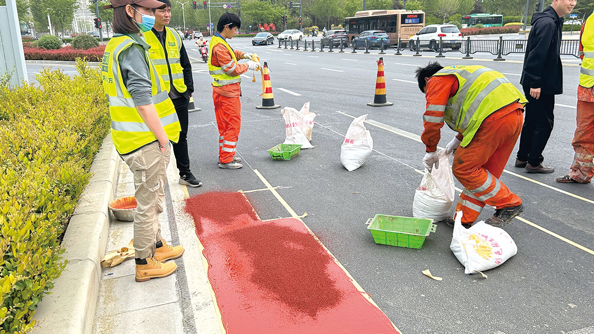彩色防滑路面在不同路面基礎(chǔ)的使用