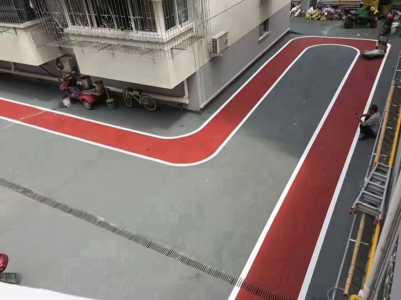 路面改色涂料,老舊小區(qū),路面翻新