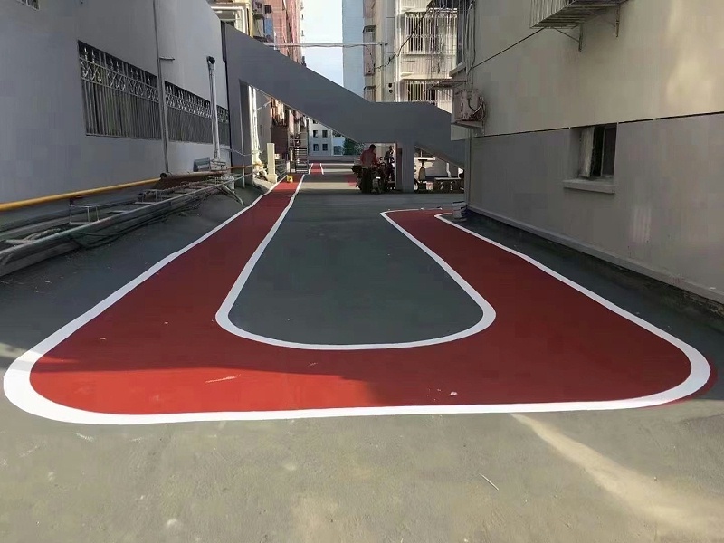 路面改色涂料,老舊小區(qū),路面翻新